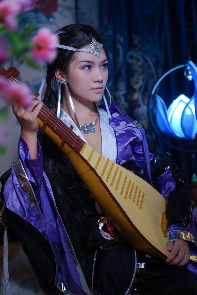 cos剑网三99万花琴棋书画温文尔雅秦风花姐coser月潋寒殇阿影看看我