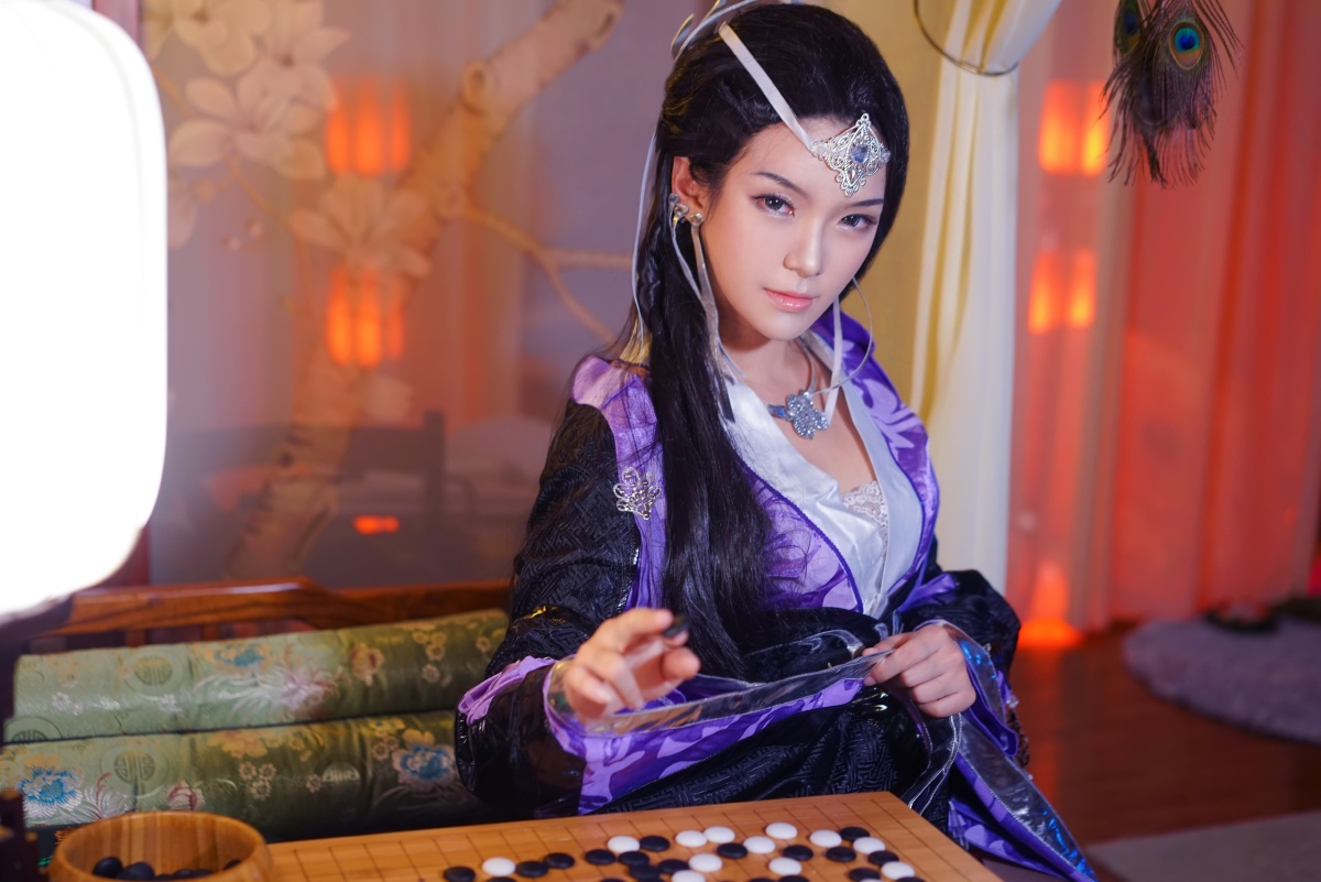 cos剑网三99万花琴棋书画温文尔雅秦风花姐coser月潋寒殇阿影看看我