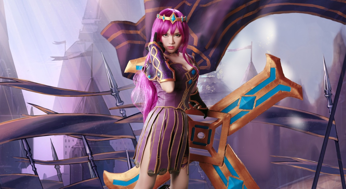 寒殇英雄联盟cos系列第二弹——战场公主希维尔仍旧是早期的cos正片