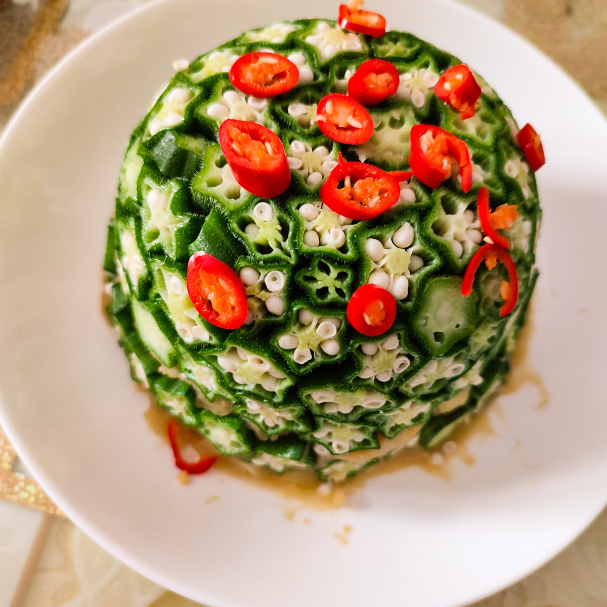 秋葵土豆泥满天星