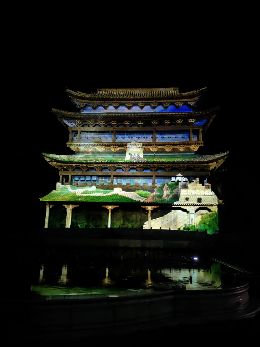 古北水镇水舞灯光秀