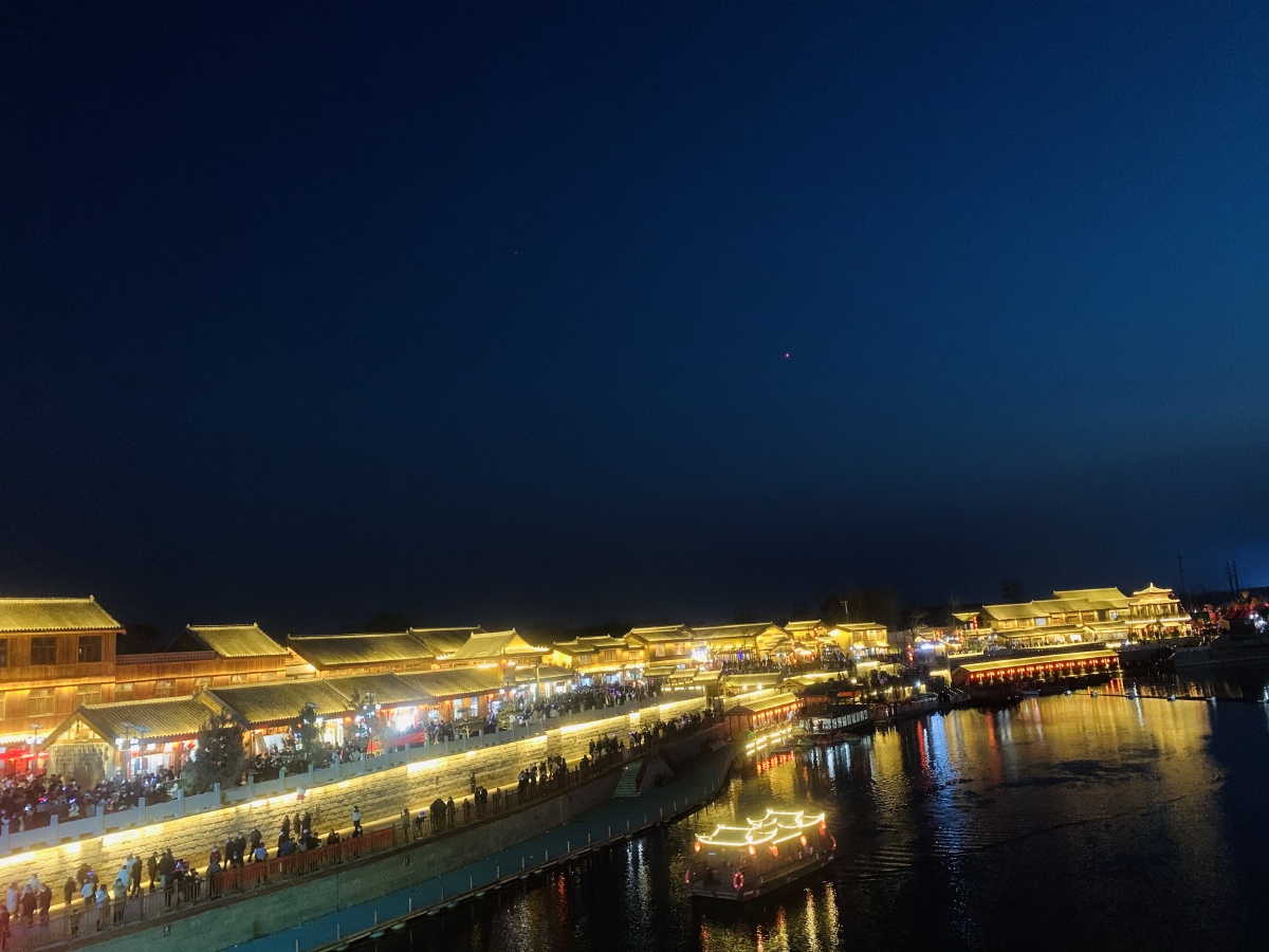 邯郸如意湖的夜景非常美