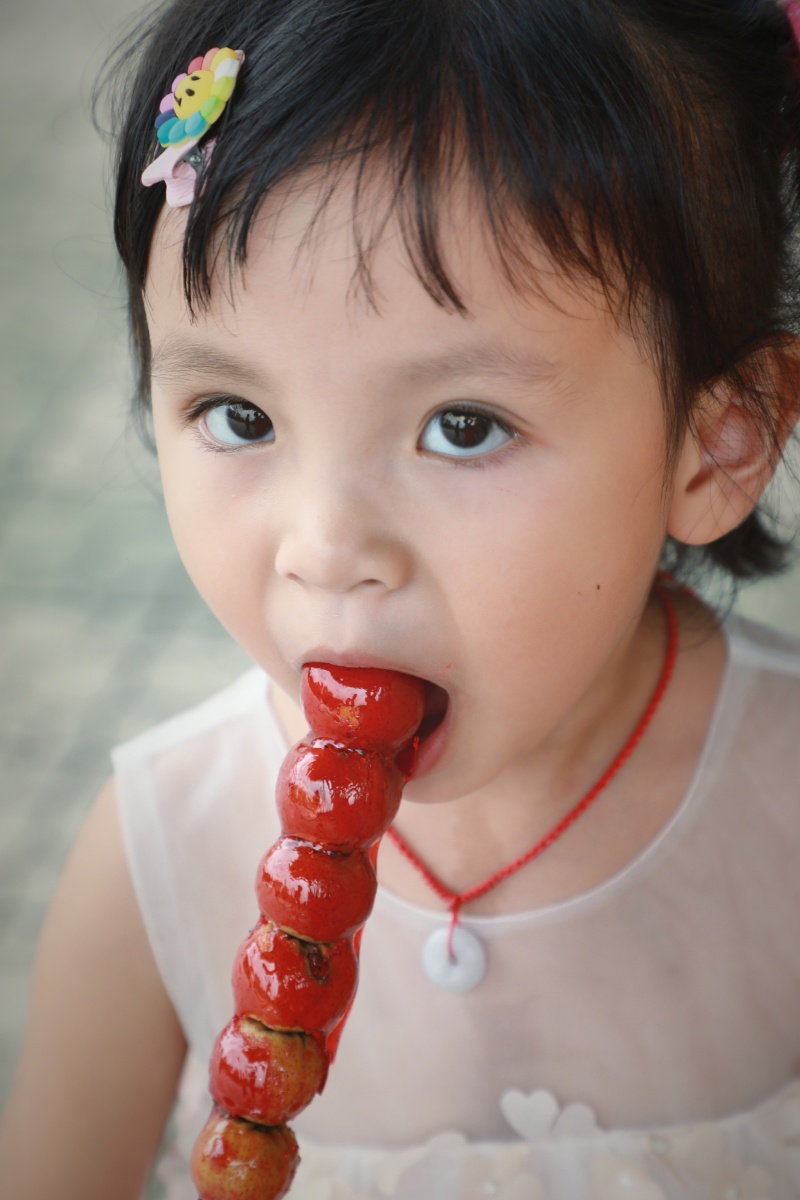 女孩就爱棉花糖和糖葫芦模特严乐桐
