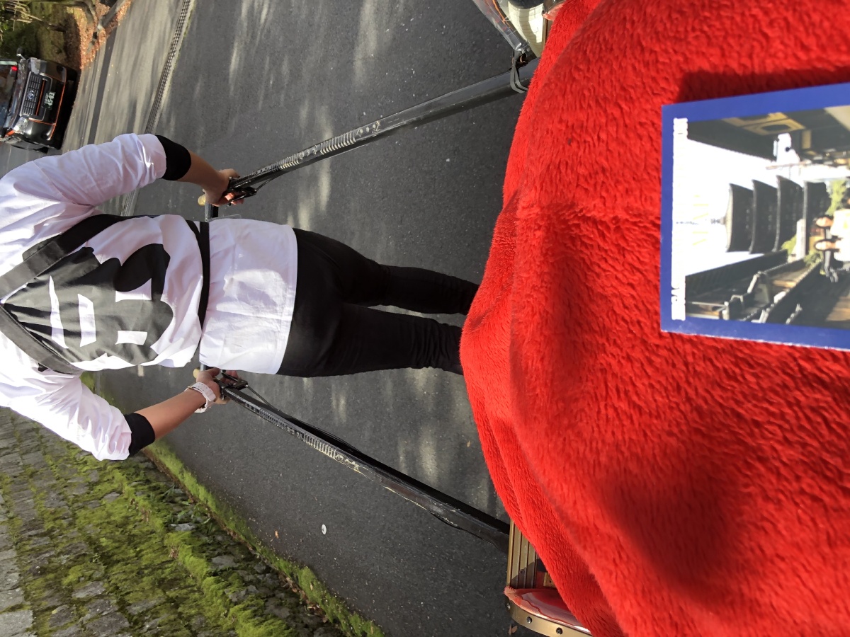 京都的人力车小哥敬业