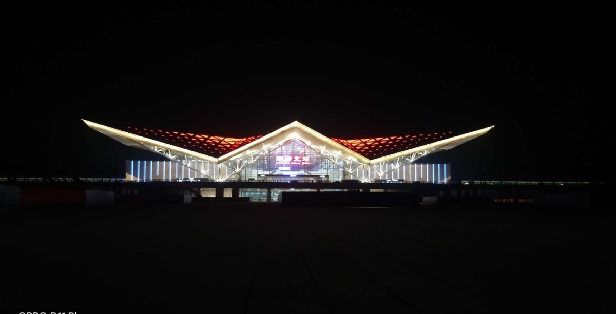 夜幕下的潍北平原春风将带着风筝与梦想远航