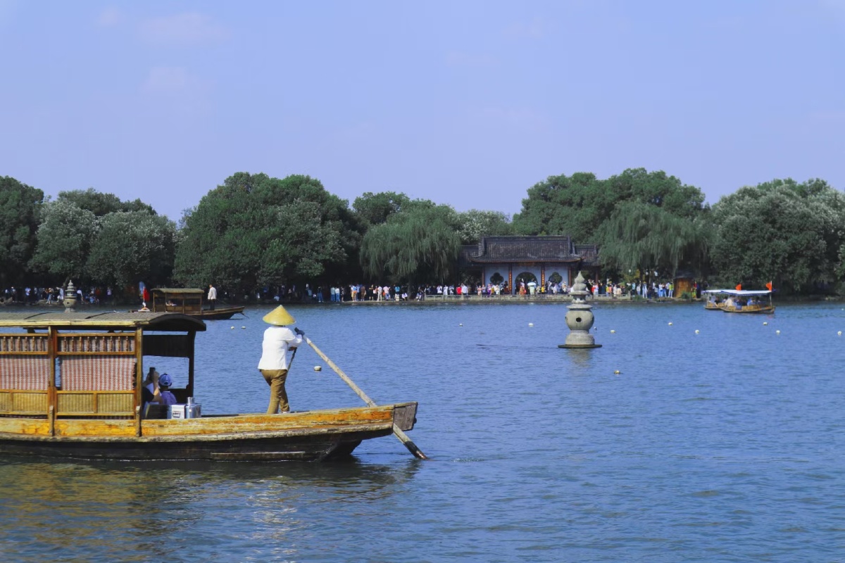 上有天堂下有苏杭十里平湖心静泛舟湖面赏西湖十景第①帧原创拍照拾光