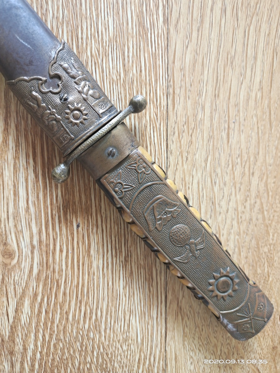 历史文物党国梅花剑手机摄影