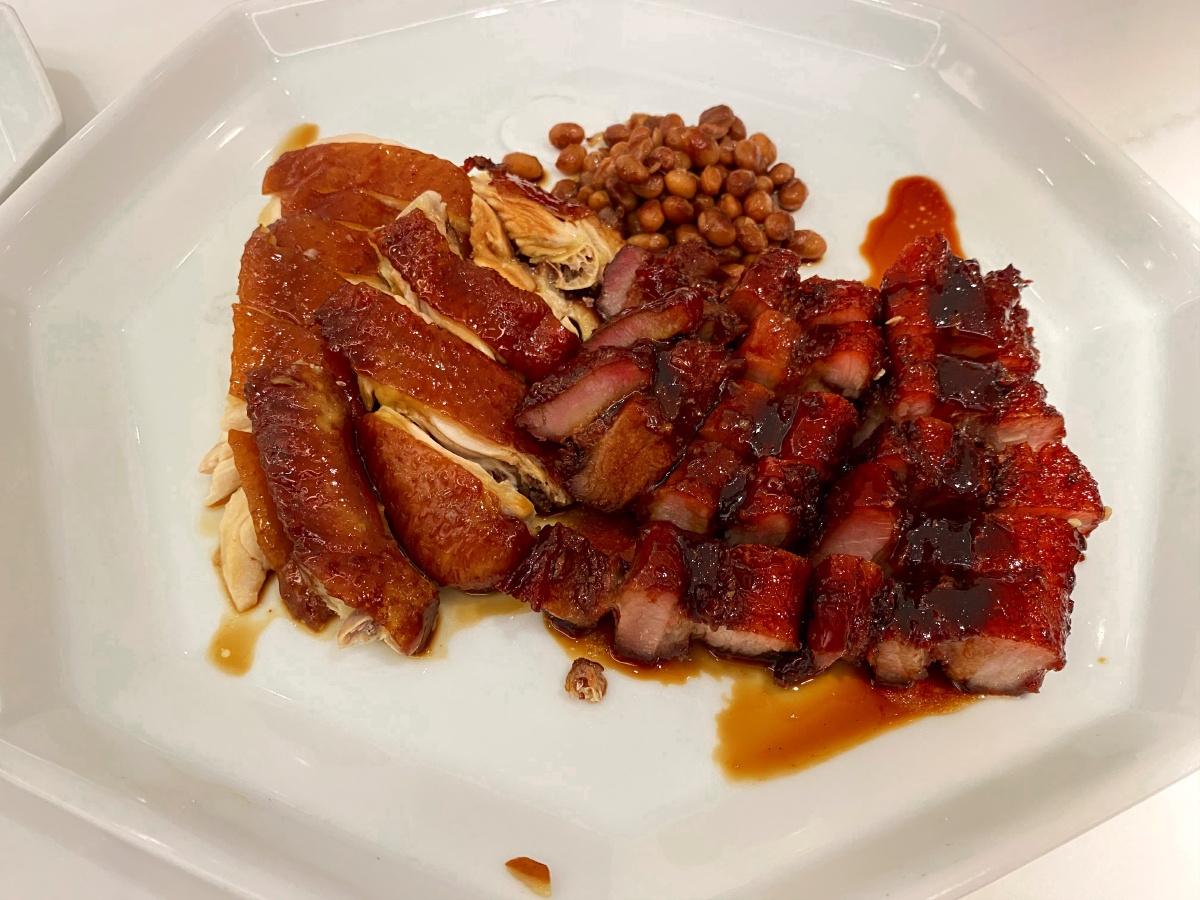 广式烧腊黑金叉烧豉汁鸡