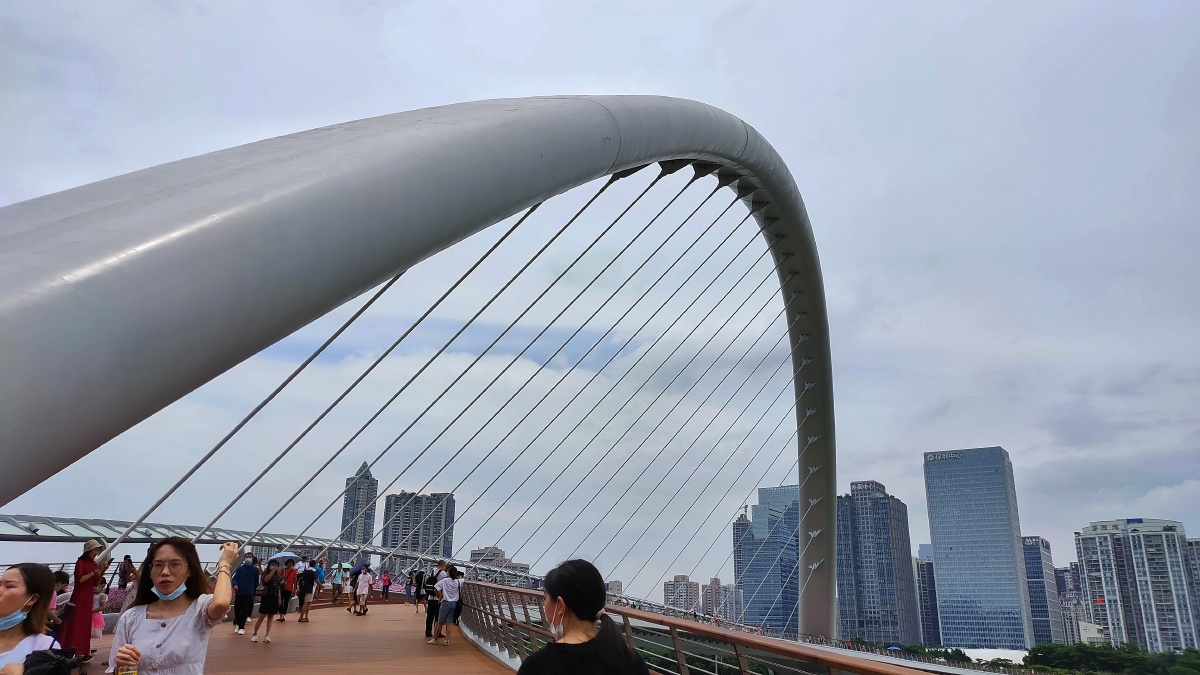 广州新网红打卡点海心桥