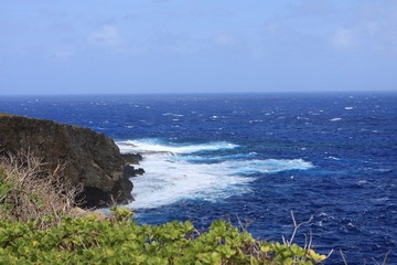 面对马里亚纳海沟