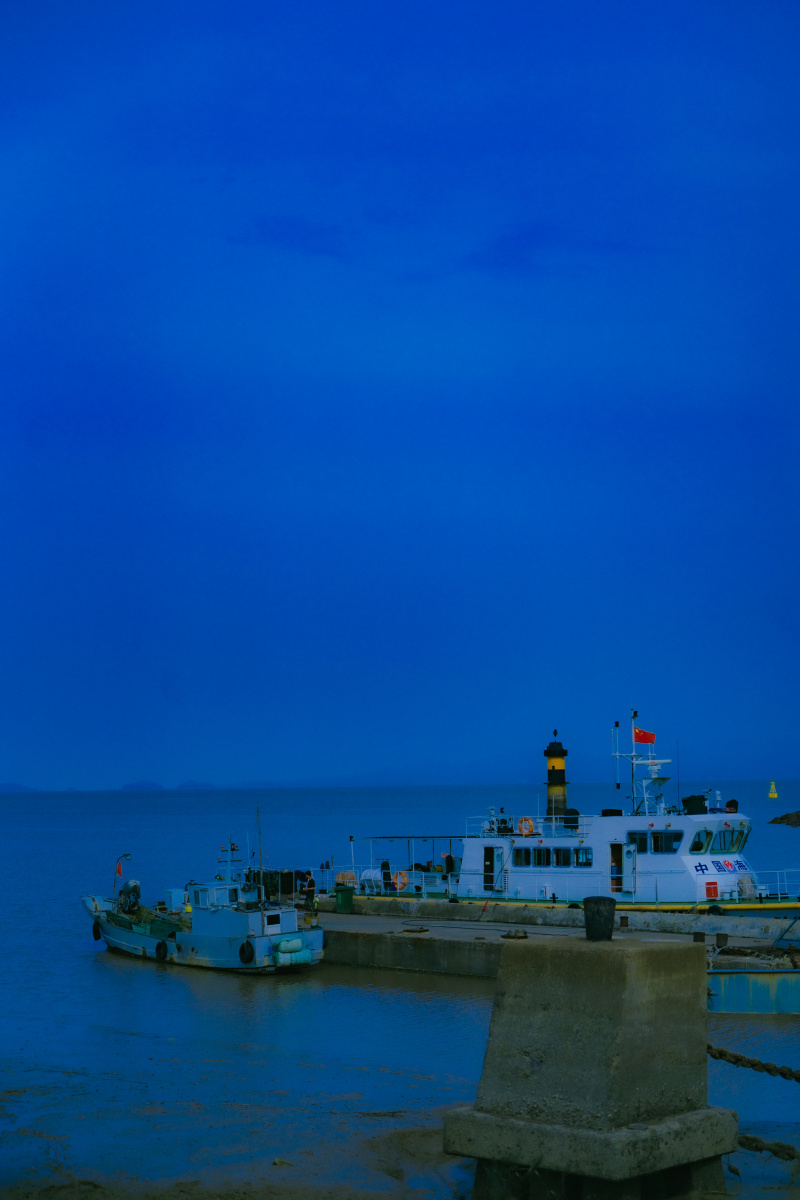 横山码头的碧海蓝天