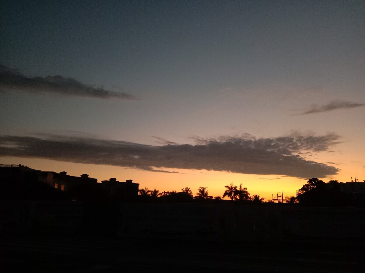 海口,夕阳,傍晚,晚霞