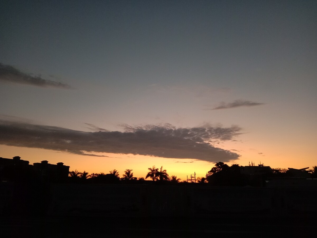 海口,夕阳,傍晚,晚霞