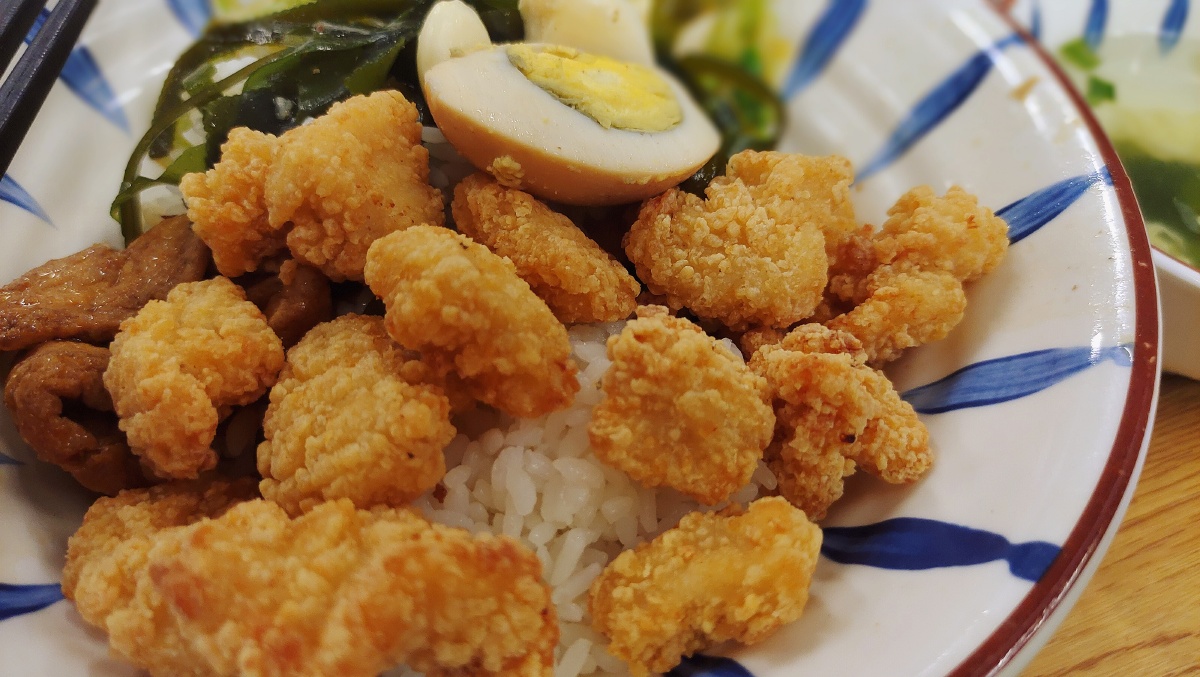 12元买一份鸡米花拌饭