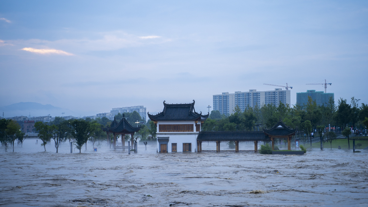 7月2日,歙县洪水来袭,水位暴涨!
