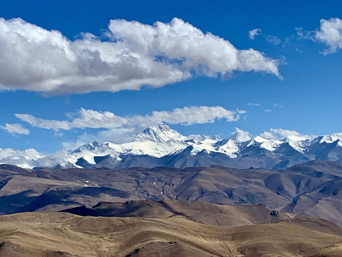 珠峰观景台远眺五大高峰
