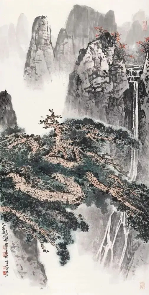 张大千弟子梁树年先生国画山水画