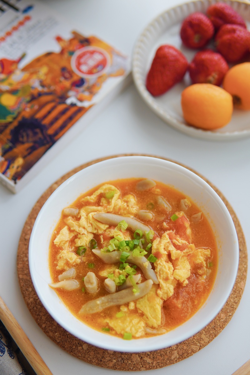 早餐西红柿炒鸡蛋面鱼儿旧图