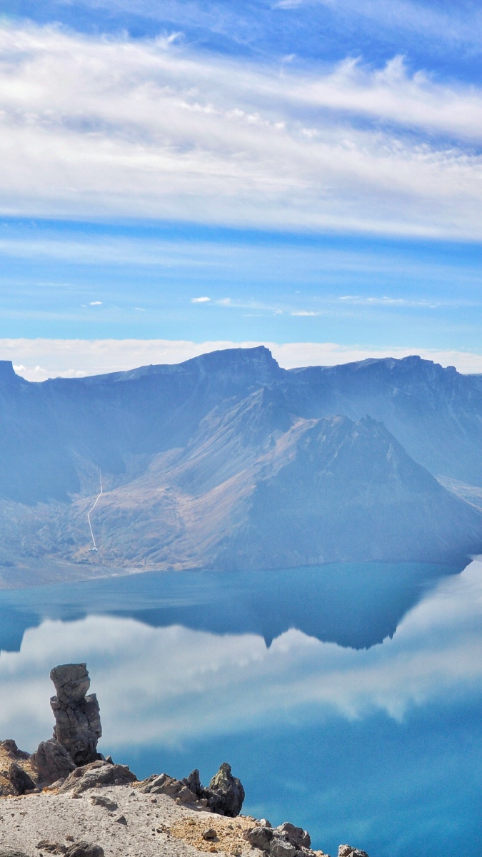 我的手机屏保9月长白山的照片秋高气爽