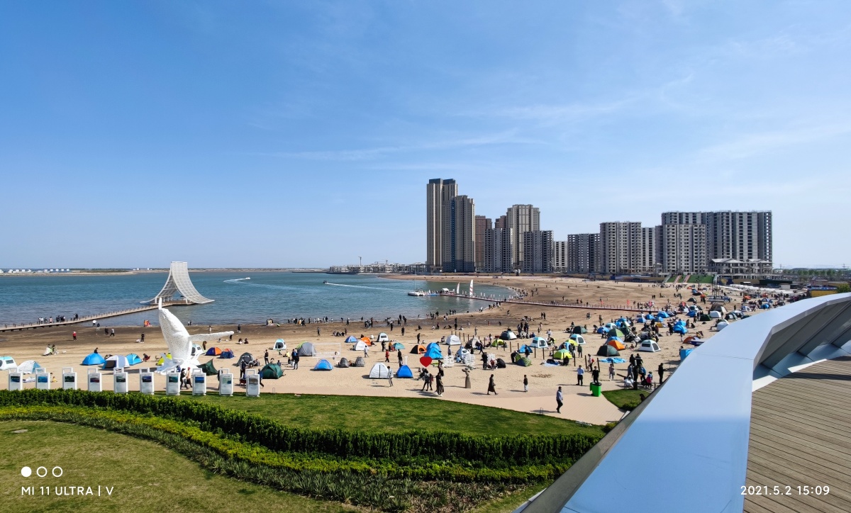 五一的天津中心渔港浪花艺术馆