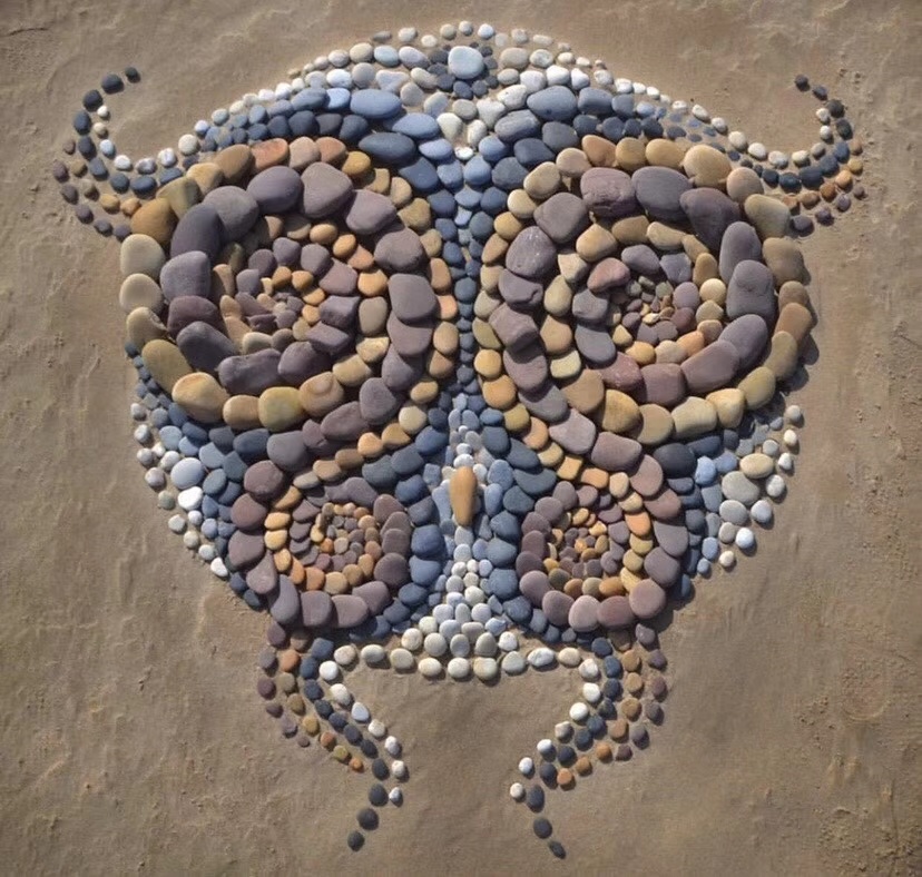 摆石头块的艺术