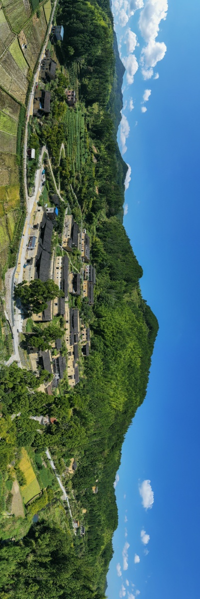 航拍闽清全景长图②