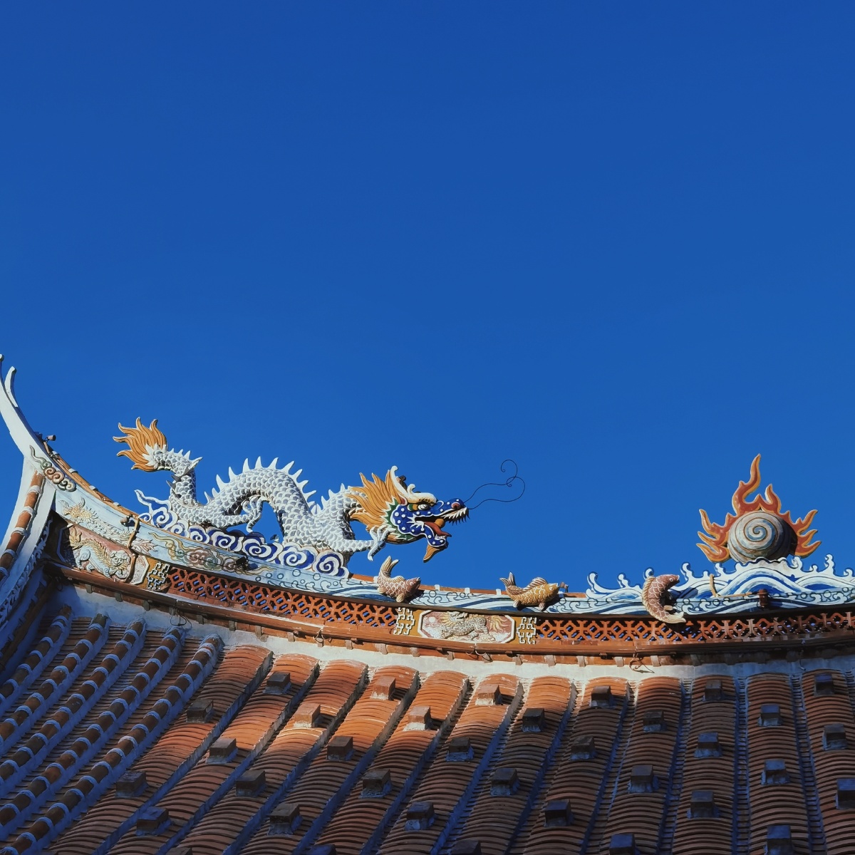 中国传统建筑风-龙