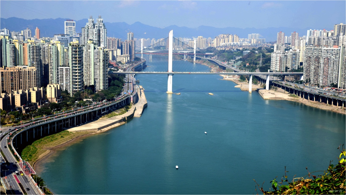 原创嘉陵江上有白桥石门大桥