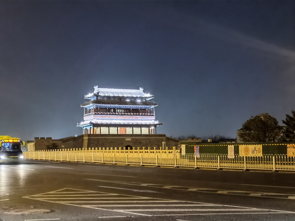 北京永定门夜景