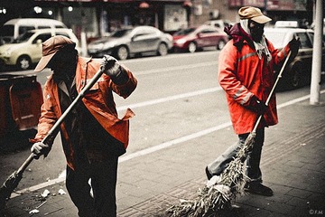 扫街。