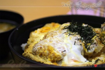 炸猪排鸡蛋饭-藏出照片