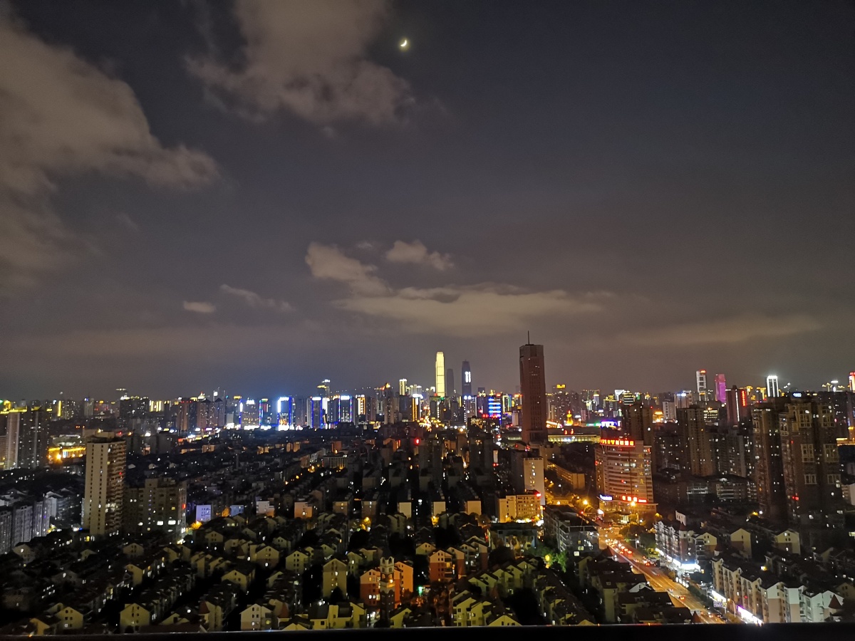 长沙万佳丽酒店楼顶拍摄长沙夜景
