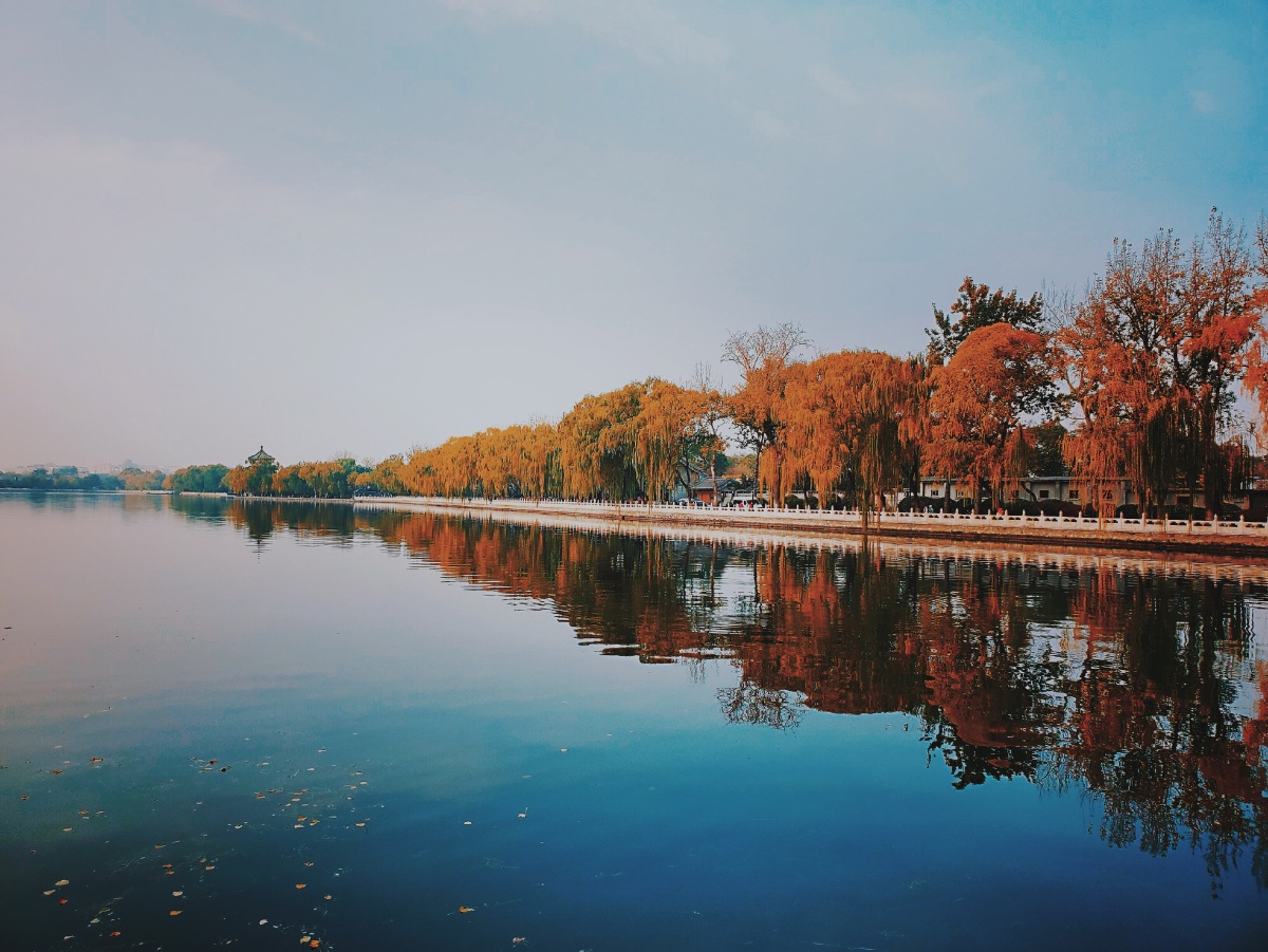 北京后海的景色