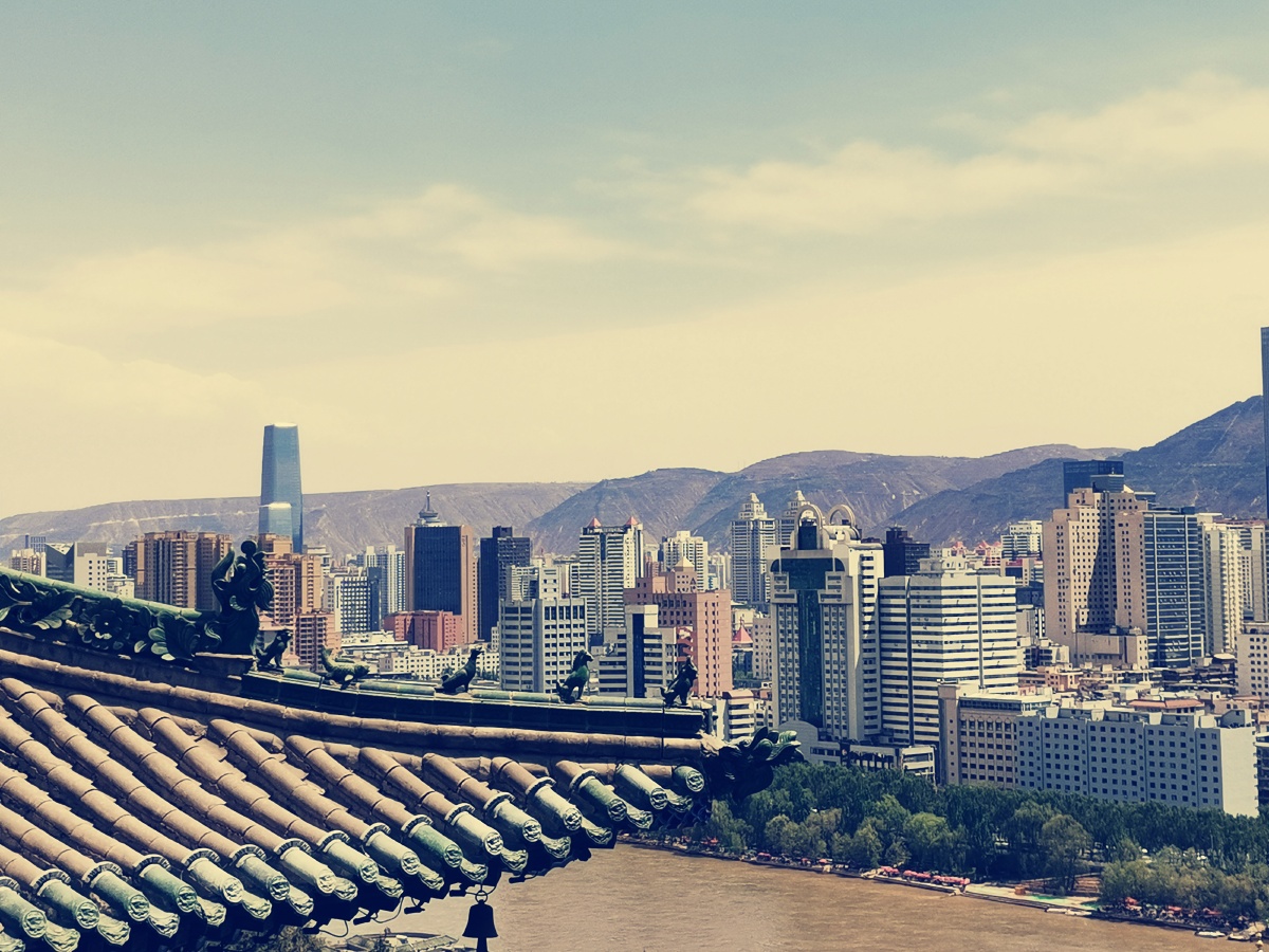 天际线市容#摩天大楼市中心建筑城市现代今日天空绝了建筑物房檐兰州