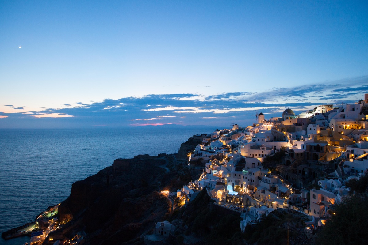 拍摄于圣托里尼