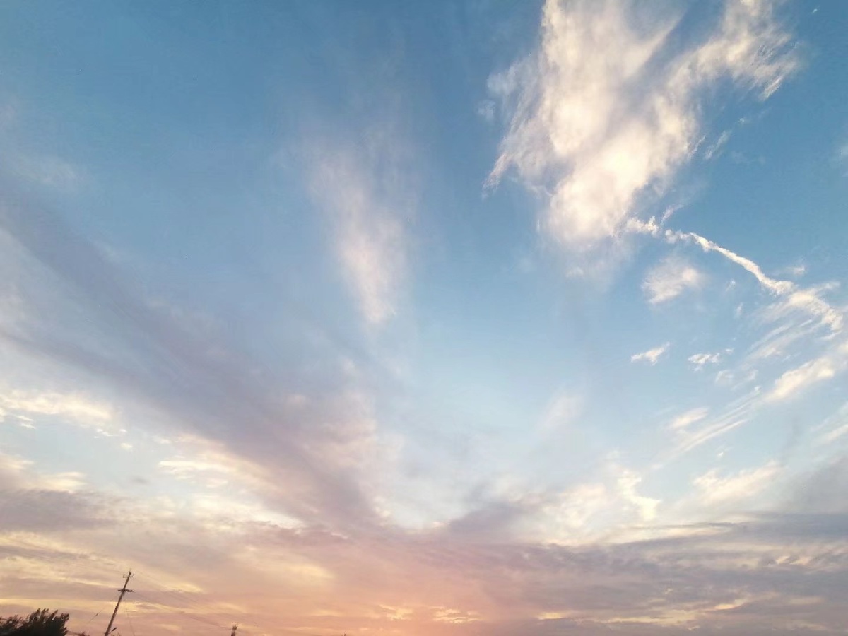 寂寞是抬头看天空,天是空的.