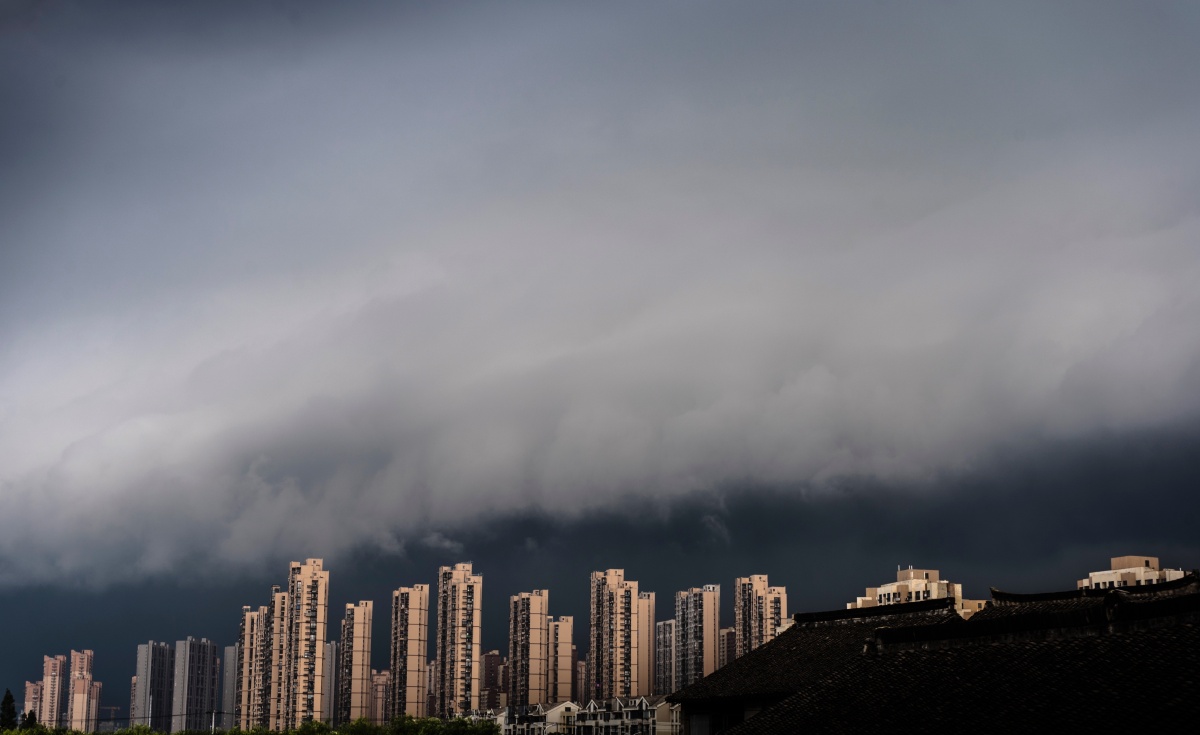 202178上海弧状积雨云