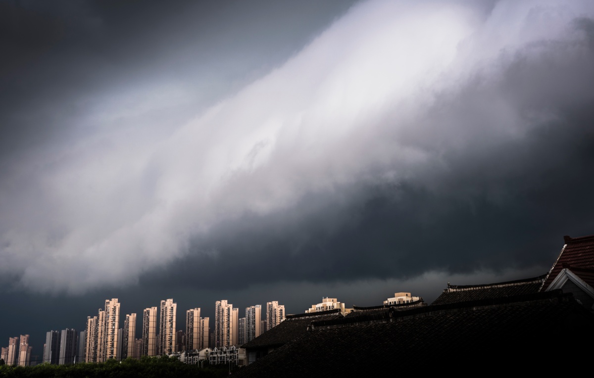 202178上海弧状积雨云