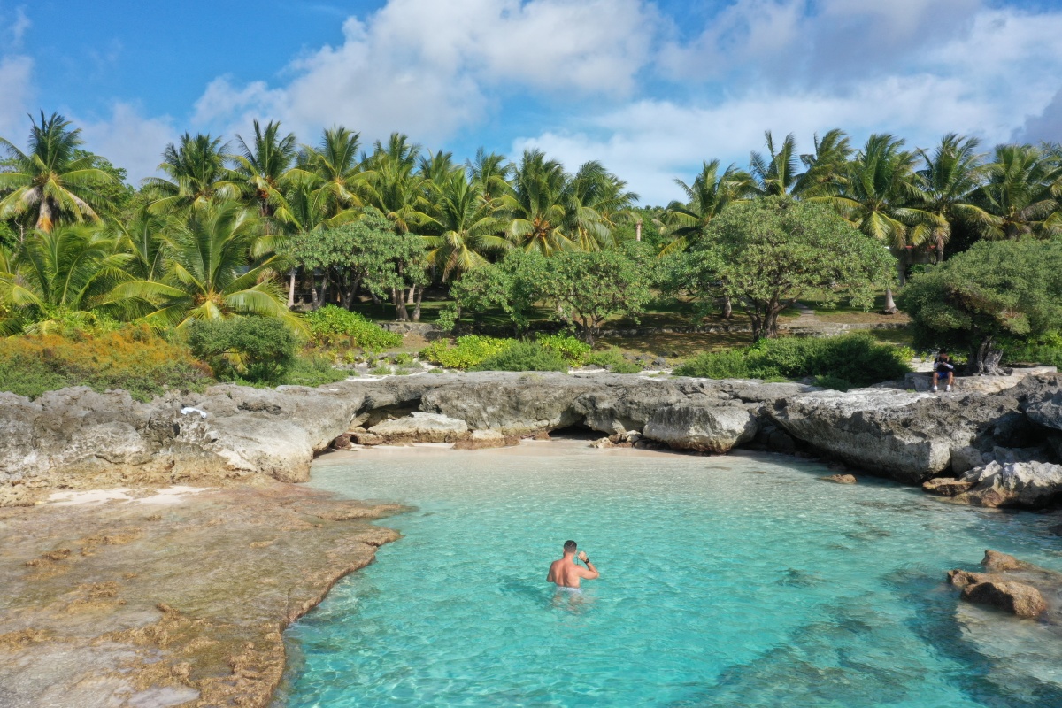 造物之神奇海边的天然泳池实在是太美了这里很少人知道分享给热爱旅游