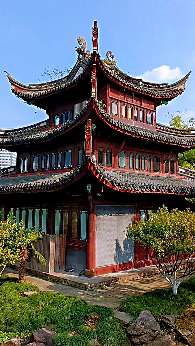 宁波月湖公园古建筑