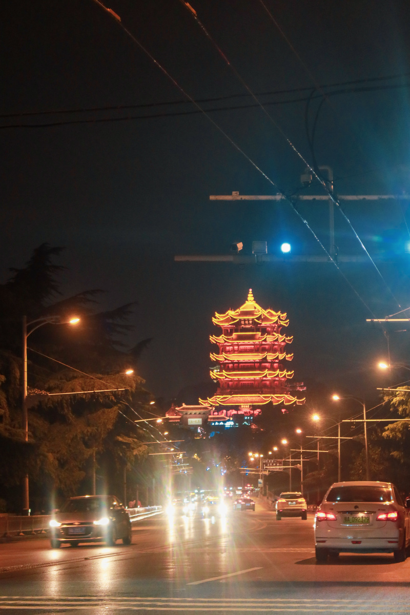 登长江大桥望黄鹤楼