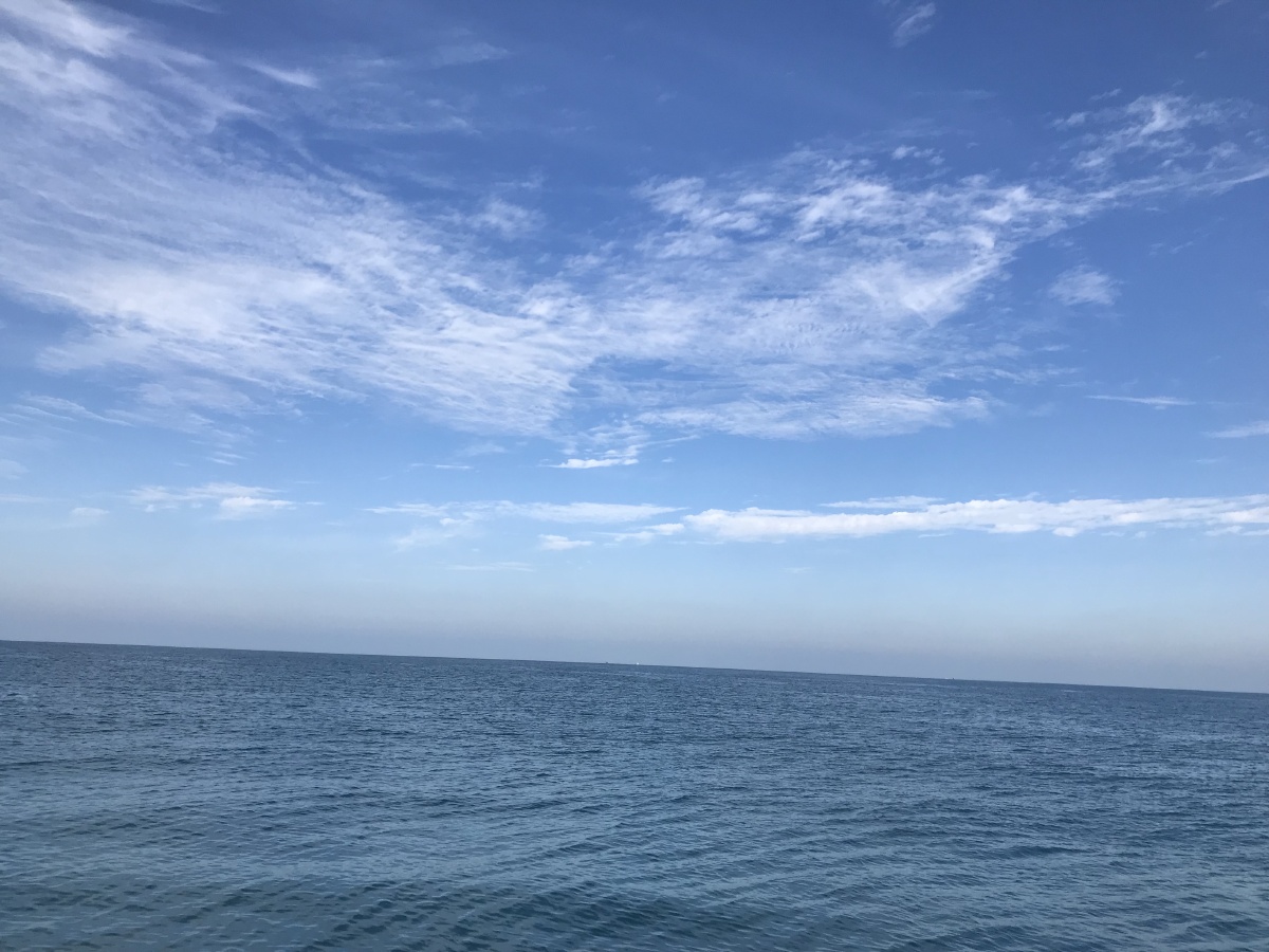 一望无际大海