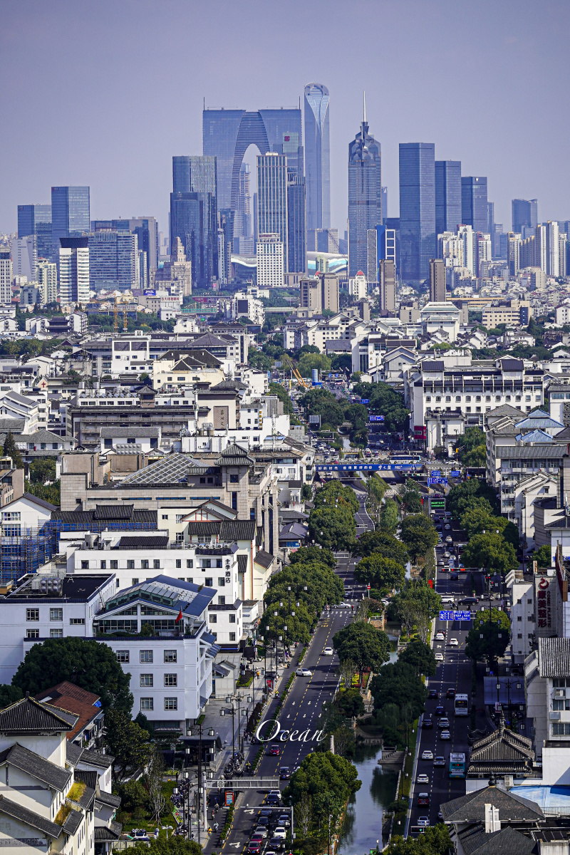 苏州最佳机位,新老城区交相辉映