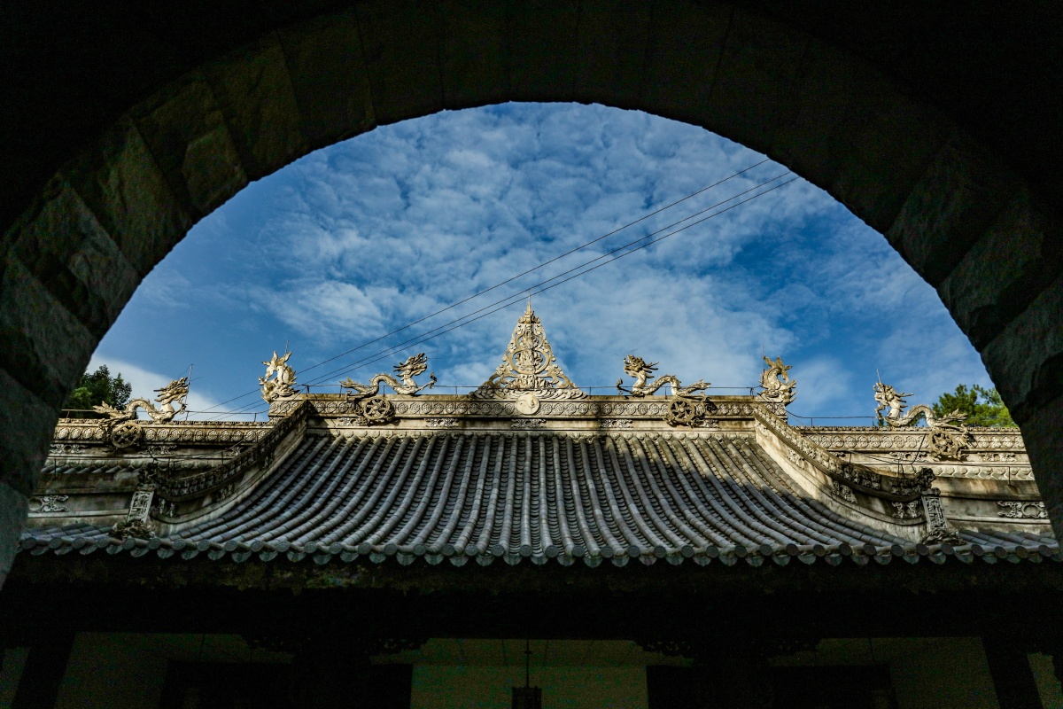 雨后初晴绍龙观缙云山北碚
