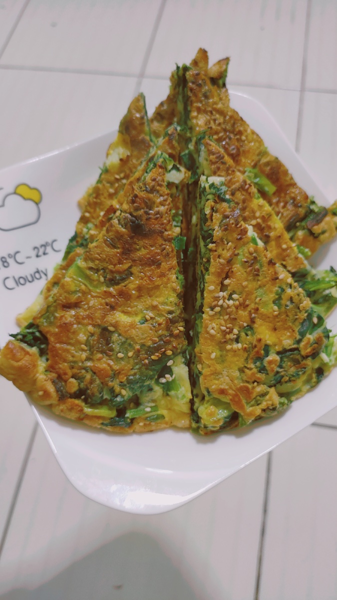 鸡蛋菠菜蔬菜饼
