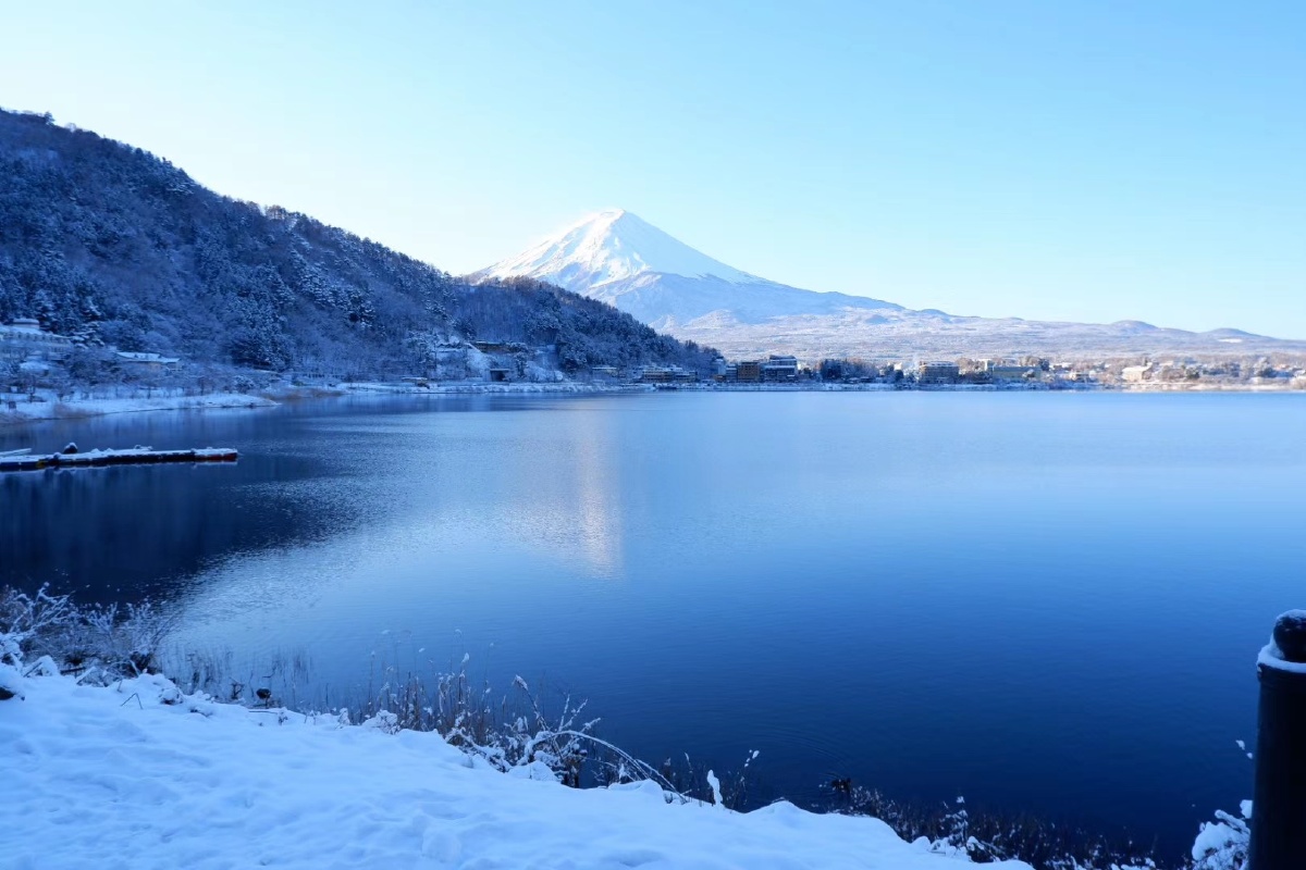 富士山日本河口湖拍摄