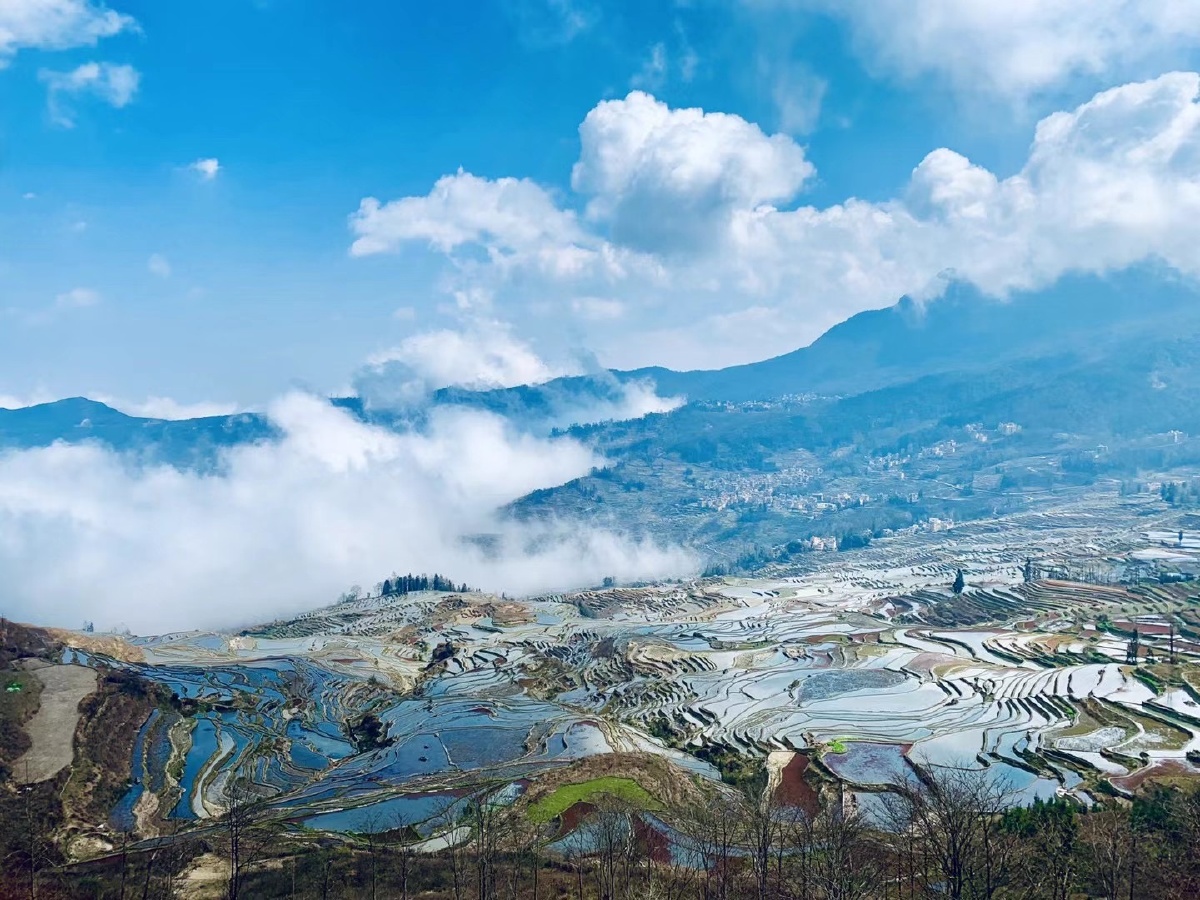 世界独一无二的梯田风情世外田园人间仙境