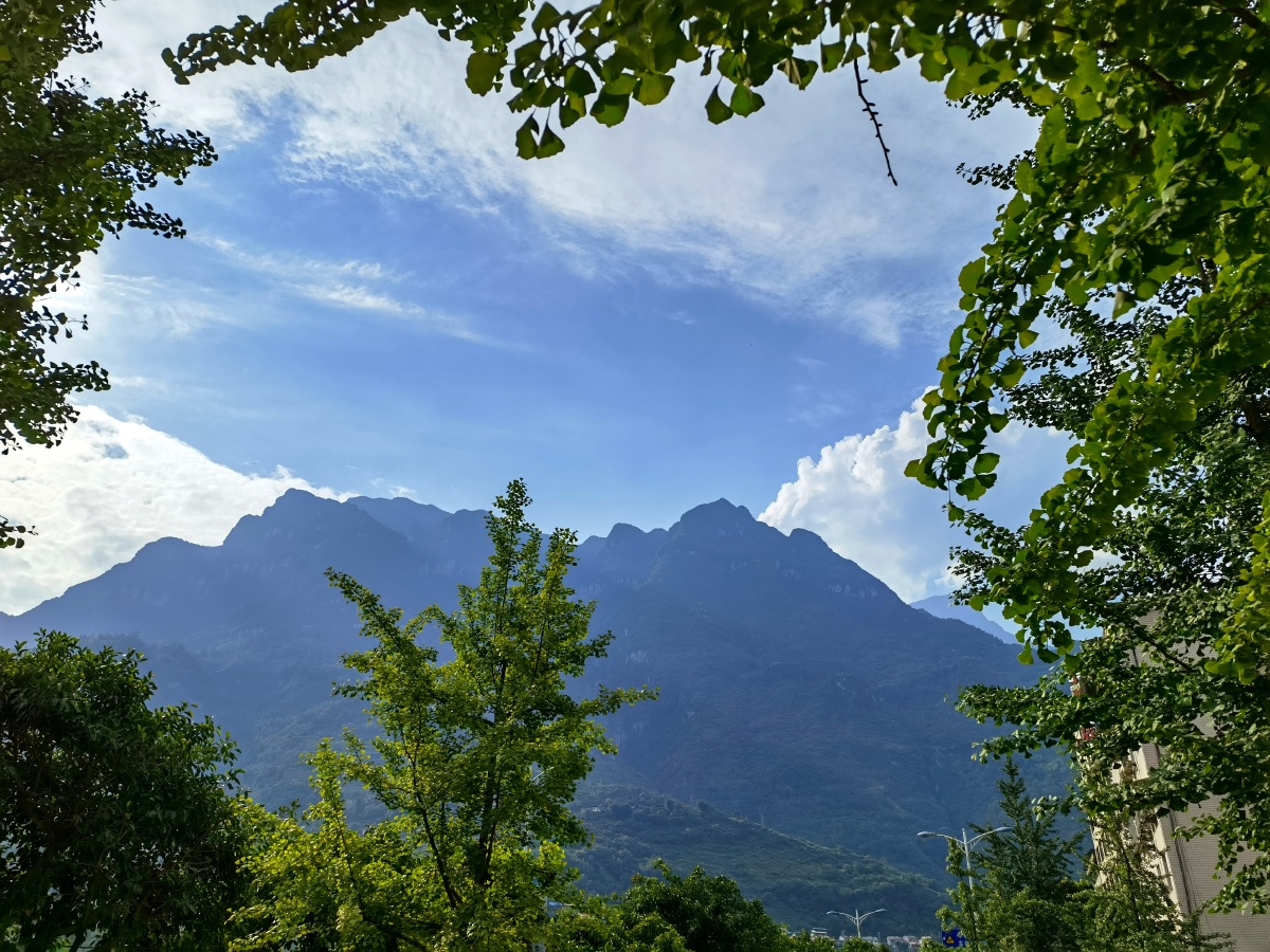 蓝天白云,绿树青山 - 嘉州鹏昊