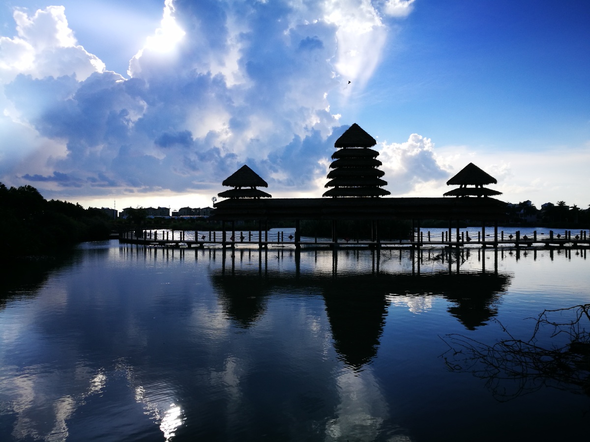 海口桂林洋农业公园高山村天空之塔