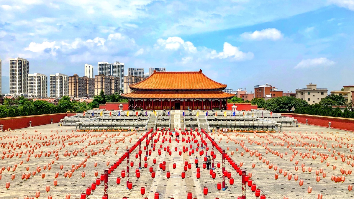 同安影视城#宫殿#灯笼#红墙黄瓦#宫墙 - 摄影师164937178857189